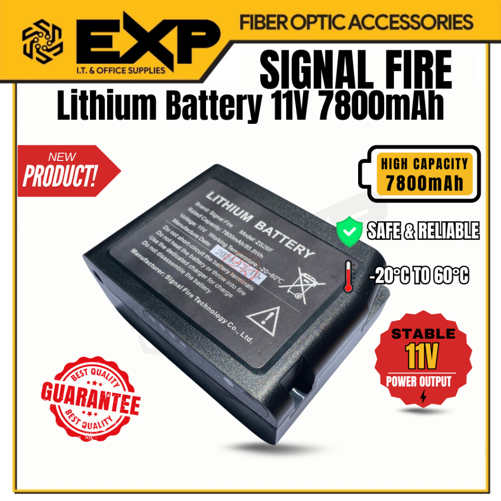Signal Fire ZS26F Lithium Battery 11V 7800mAh (85.8Wh) – High Capacity ...