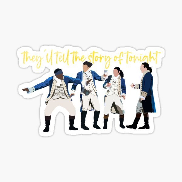 HAMILTON STICKERS MUSICAL WATERPROOF STICKERS Shopee Philippines