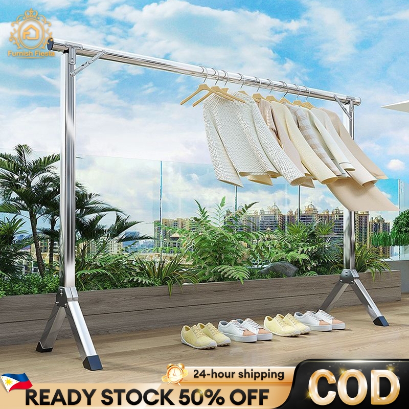 Foldable Sampayan Stainless Steel Clothes Rack Laundry Drying Rack ...