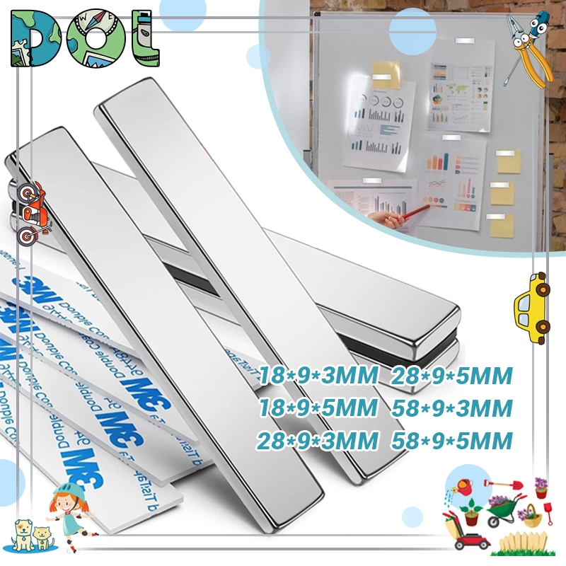 Rectangle Neodymium Magnets Strong Refrigerator Magnets Double Sided ...
