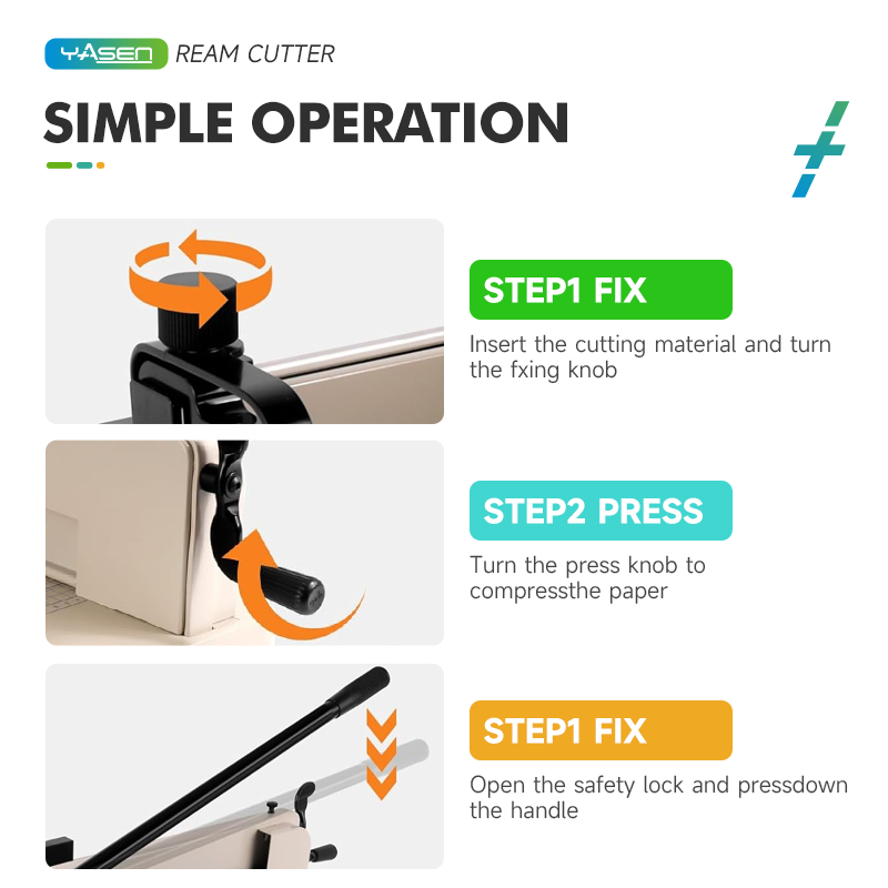 Heavy Duty Paper Cutter Trimmer/400 Sheet Paper Trimmer Double Safety ...