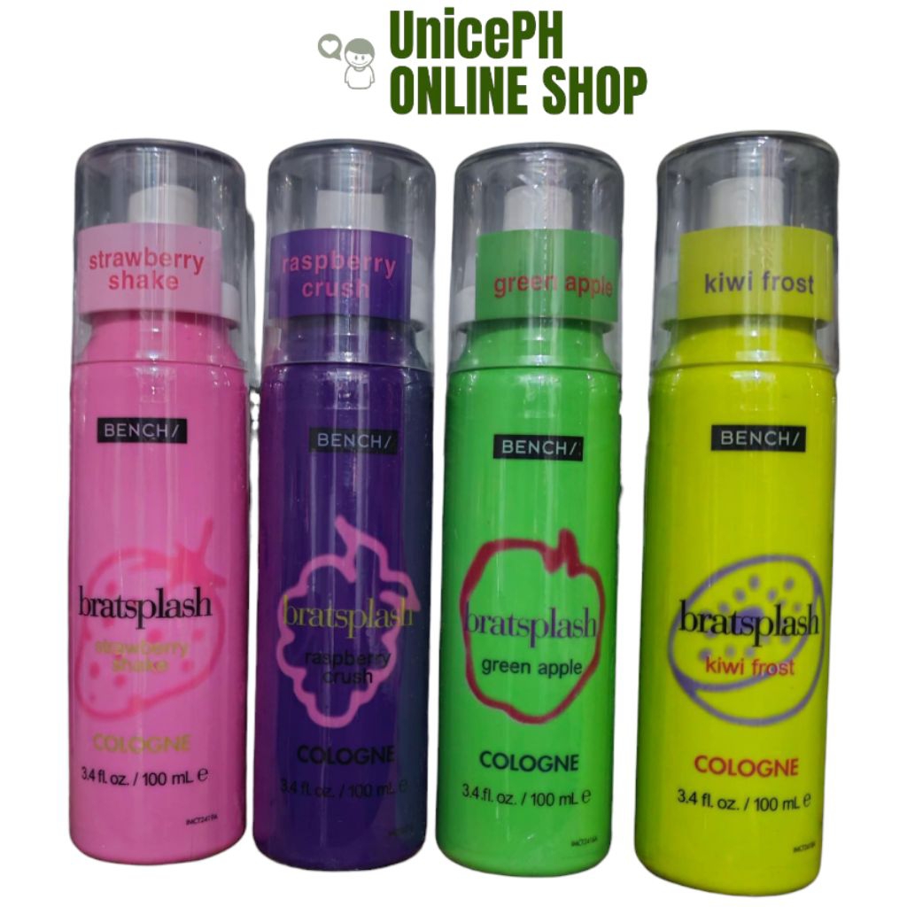 bratsplash body spray 50ml , 100ml (strewberry shake, raspberry crush ...