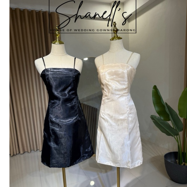 Inner spaghetti strap cocktail zipper back | Shopee Philippines