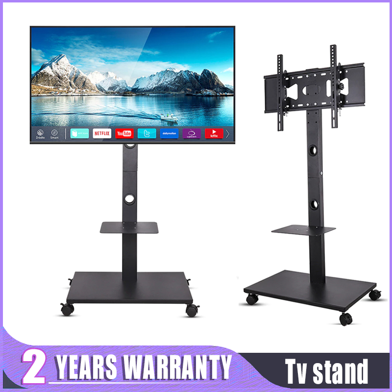 TV Stand Removable 360 ° Floor to Ceiling TV Rack rotation 32-75 inch ...