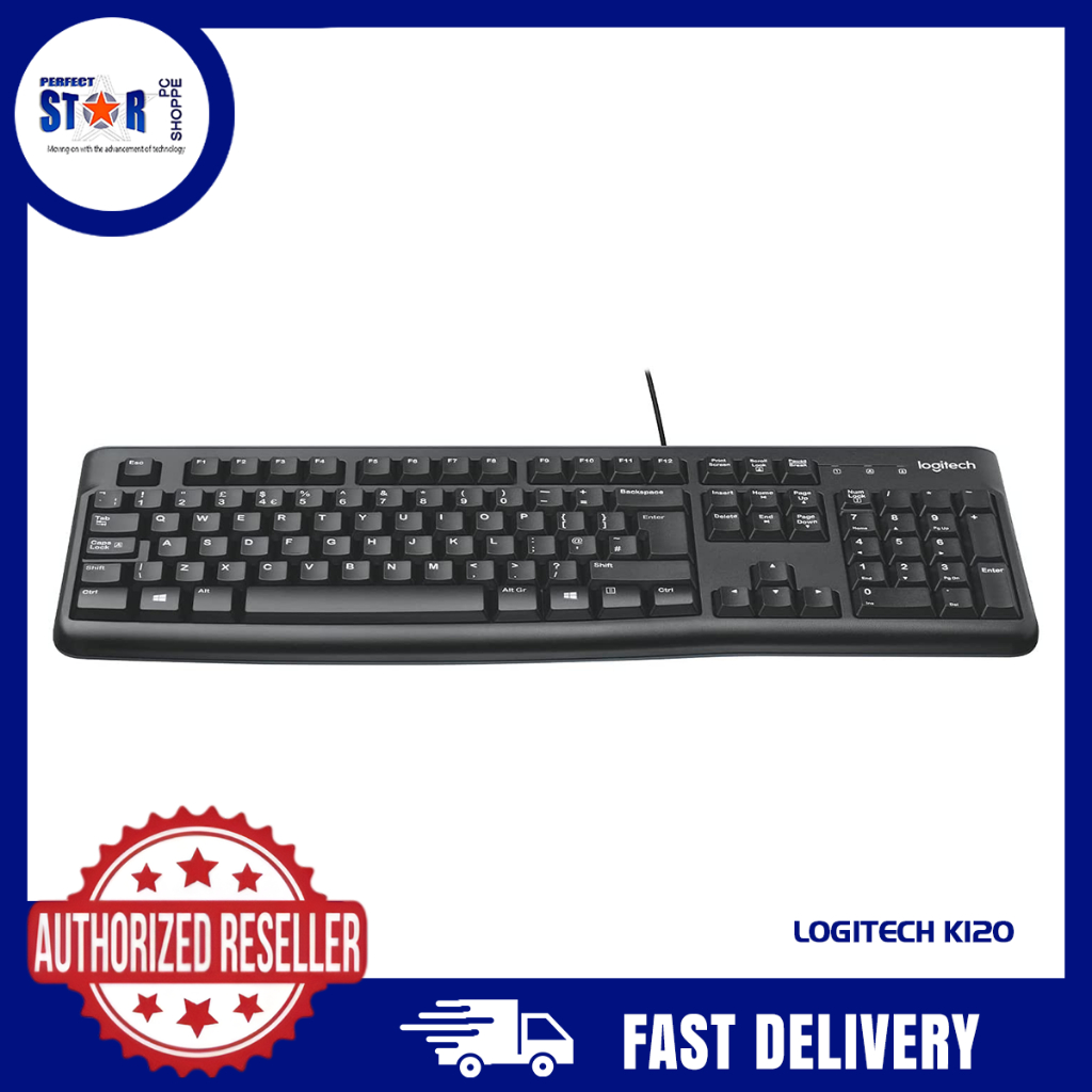 LOGITECH K120 USB WIRED KEYBOARD | Shopee Philippines