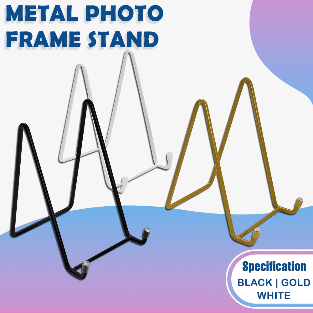 Iron Easel Stand Decorative Holder for Frames, Photo Albums Metal Stand ...