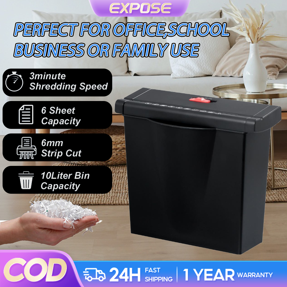 Expose Large Capacity Paper Shredder 10L Shredding Automatic Shredder ...