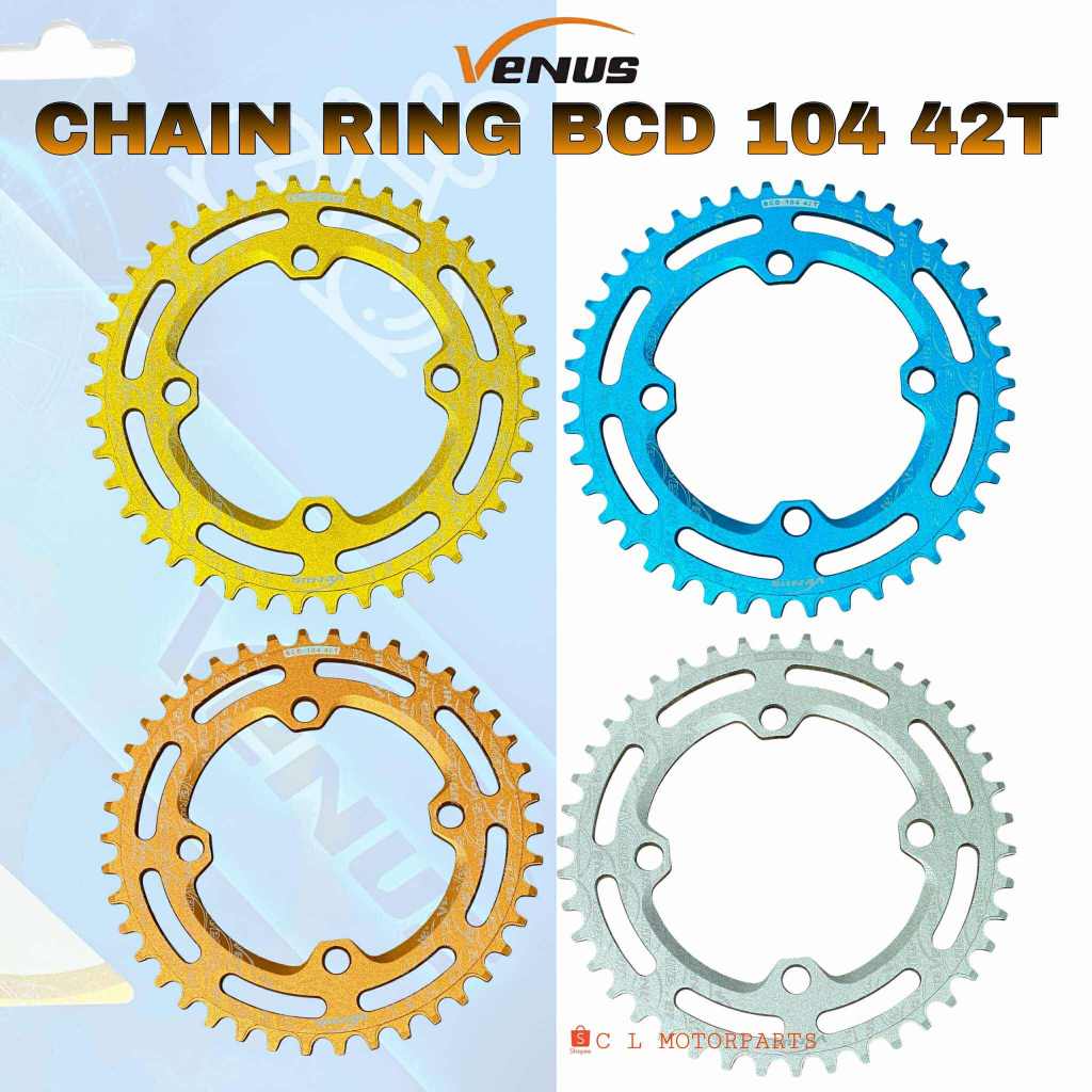 VENUS CHAIN RING BCD 104 42T | Shopee Philippines