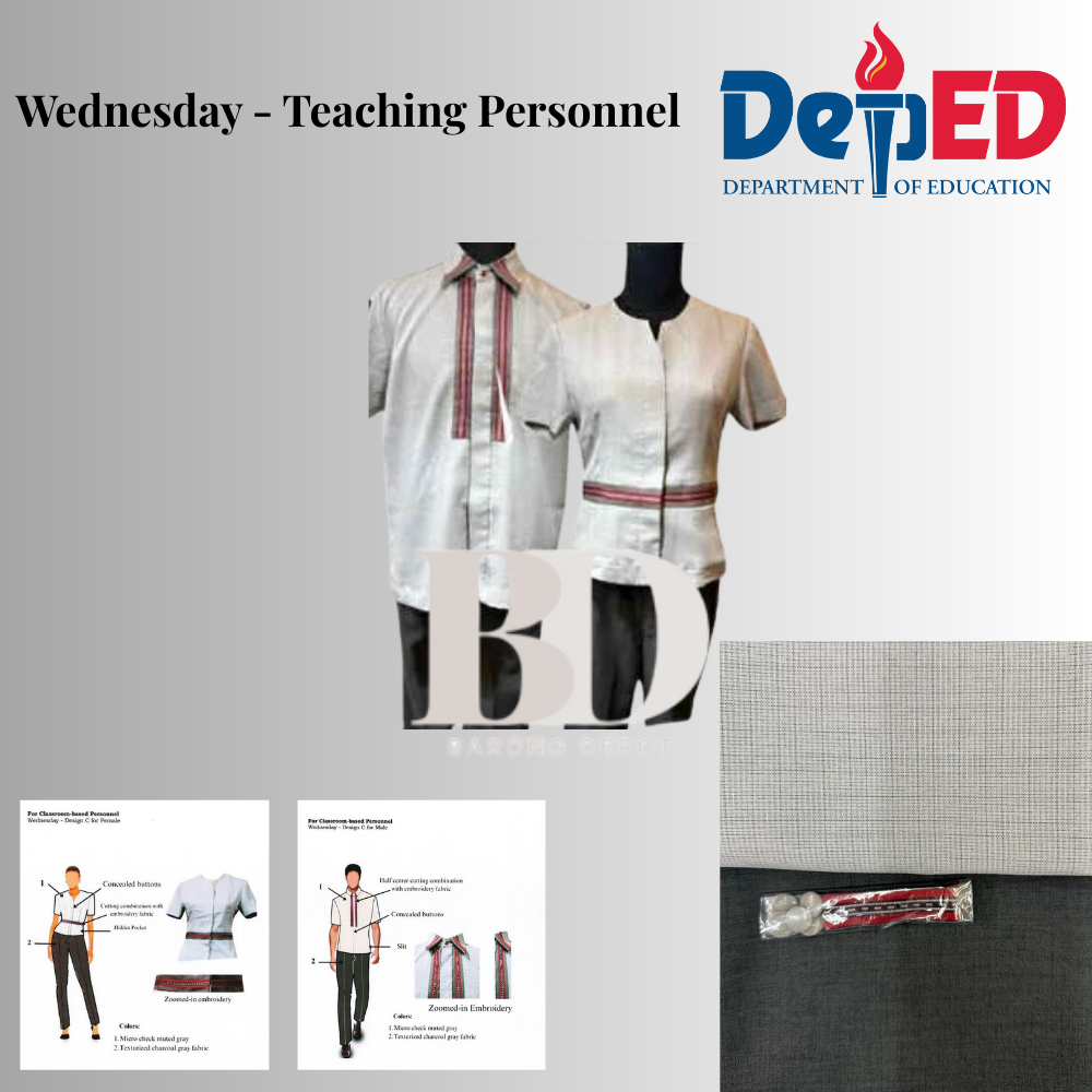 DepED SY 2025-2026 Teachers Uniform Fabric/Tela ONLY | Shopee Philippines