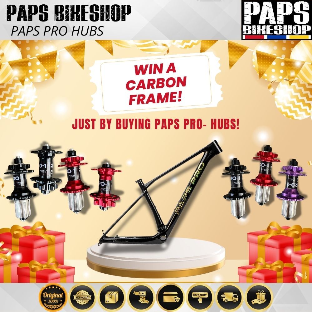 PAPS PRO-1 HUBS RAFFLE WIN A CARBON FRAME AND OTHER PARTS | Shopee ...