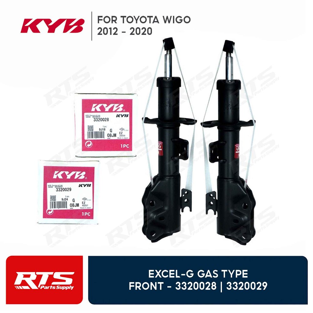 Kyb Kayaba 3320028 3320029 Front Shock Absorber Excel-g For Toyota Wigo ...