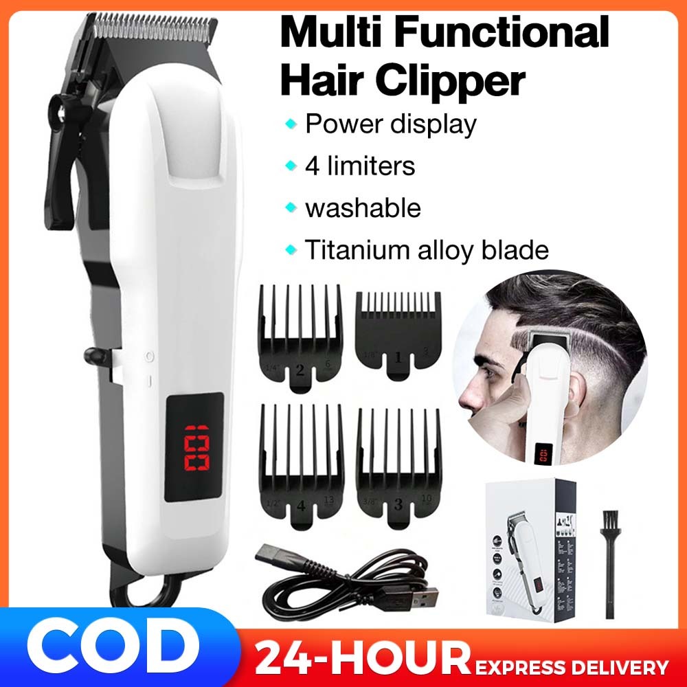 Professional Electric Hair Clipper Set Stainless Steel Hair Cutter ...
