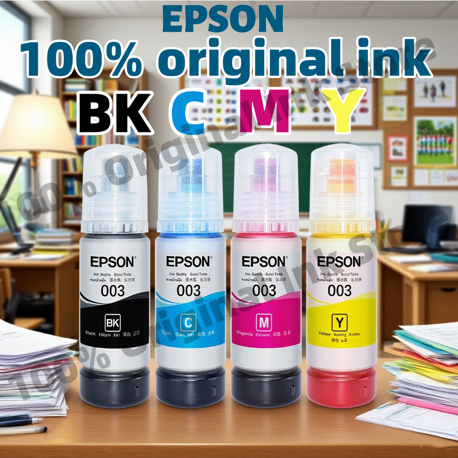 100% Original Epson 003 Ink Refill Ink 003 Bote ng Ink for L3210/L1110 ...