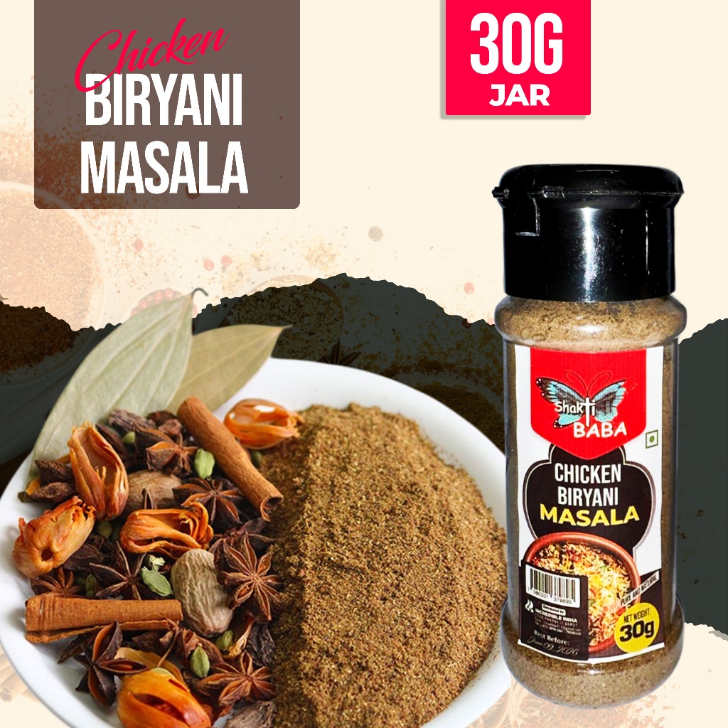 Shakti Baba Chicken Biryani Masala 30g Shaker Bottle | Shopee Philippines