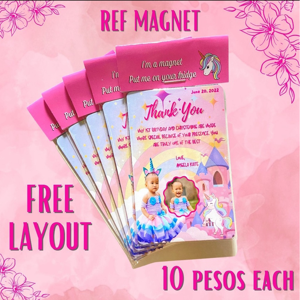 REF MAGNET SOUVENIR 30PCS minimum for all occasions (birthday ...