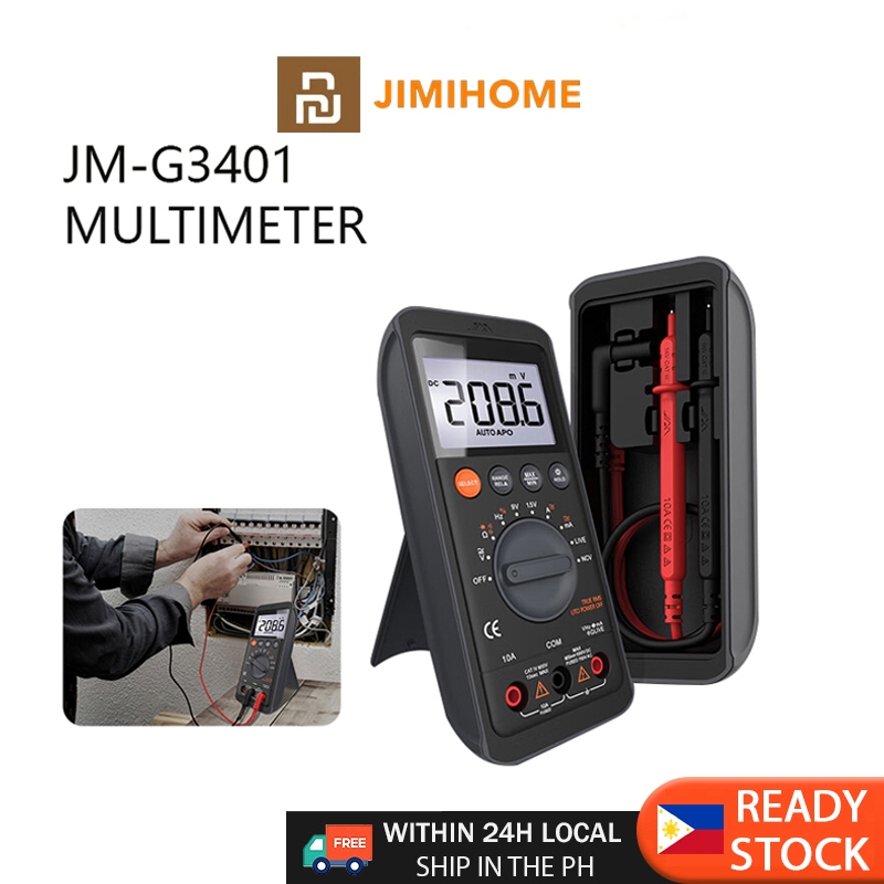 JIMI Home Digital Multimeter LCD Volt Meter Ammeter Voltmeter JM-G3401 ...