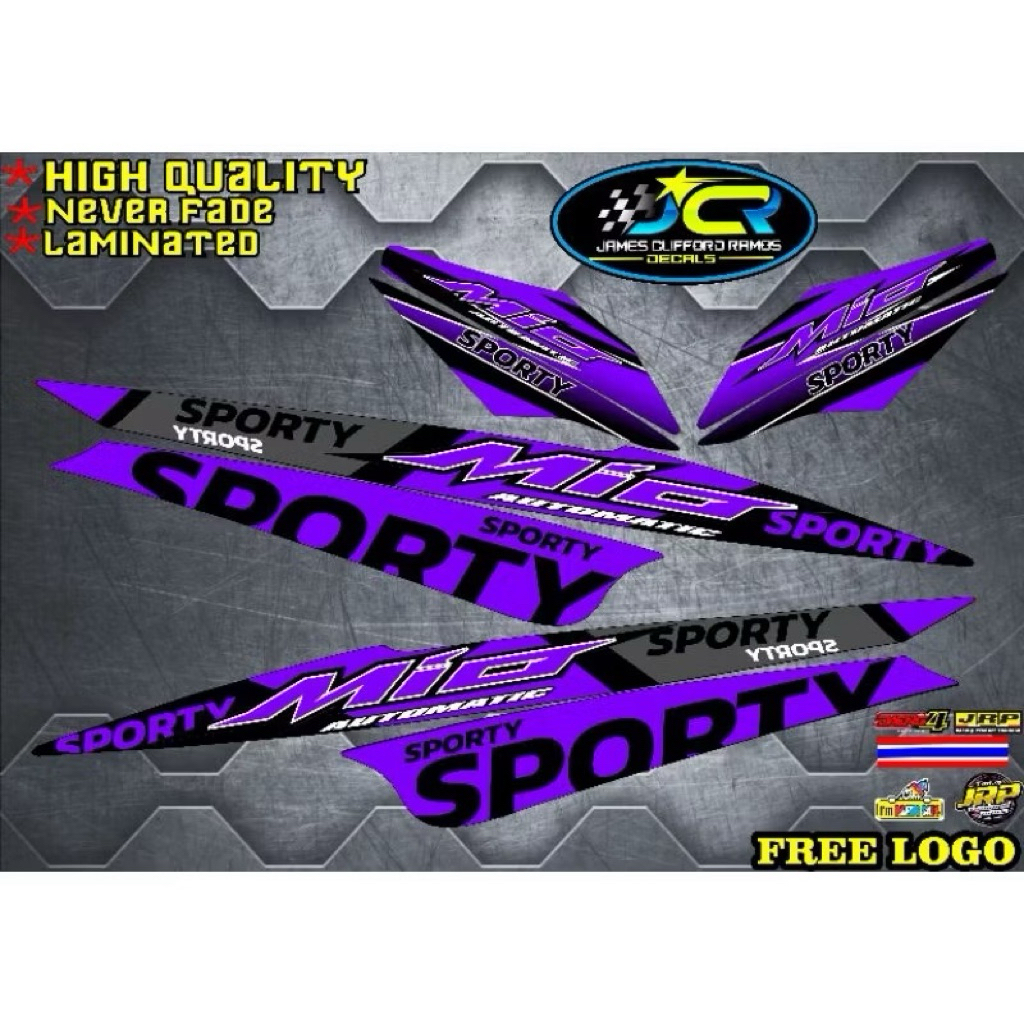 Yamaha Mio Sporty Decals Sticker Stock | Shopee Philippines