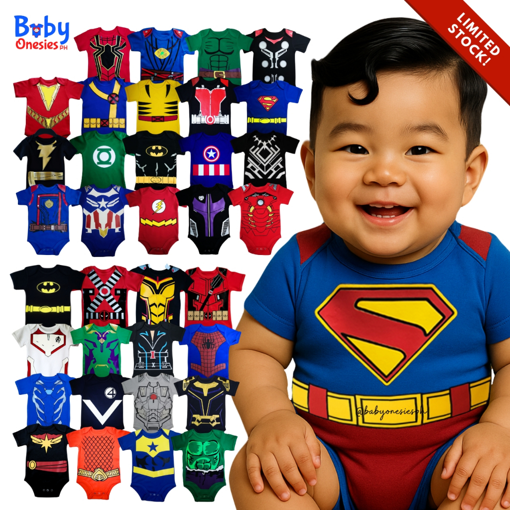 Superhero Baby Onesies 0-12 Months Newborn Baby Boy Girl Cotton