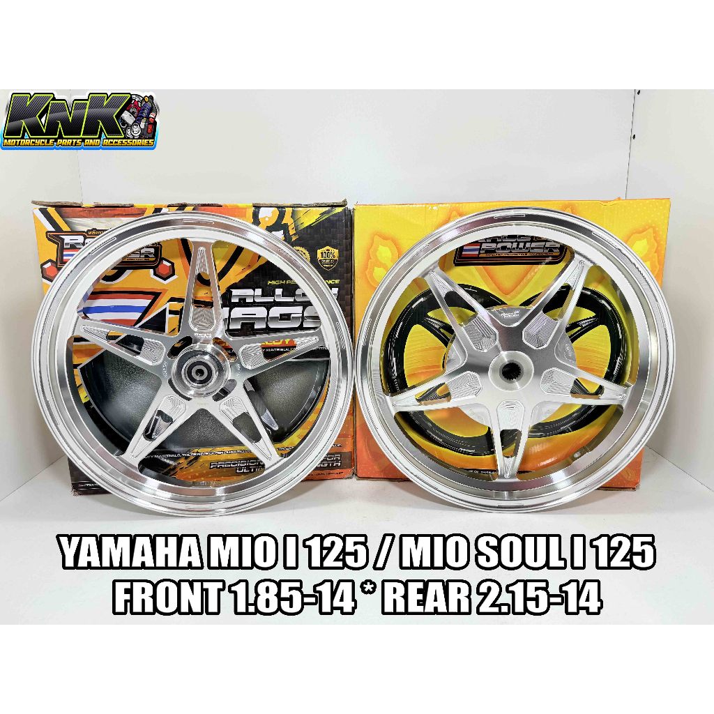 RACE POWER MAGS 14s 5 SPOKES FOR YAMAHA MIO I 125 / MIO SOUL I 125 (100 ...