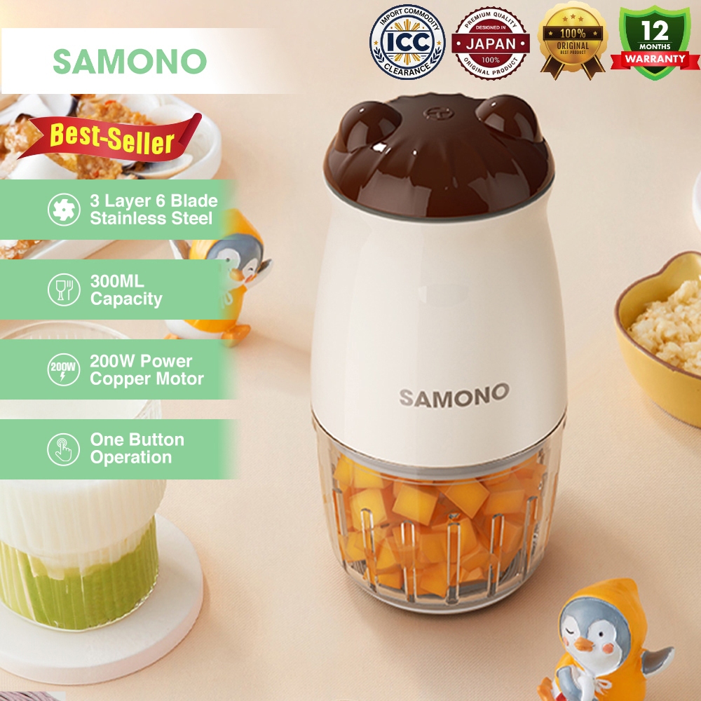 SAMONO 4 in1 Baby Food Processor Blender Meat Grinder Juicer Smoothies ...