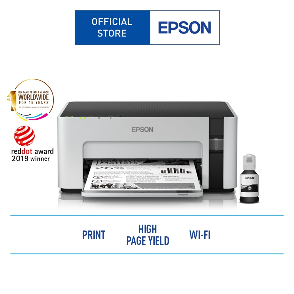 Epson EcoTank Monochrome M1120 Wi-Fi Ink Tank Printer | Shopee Philippines