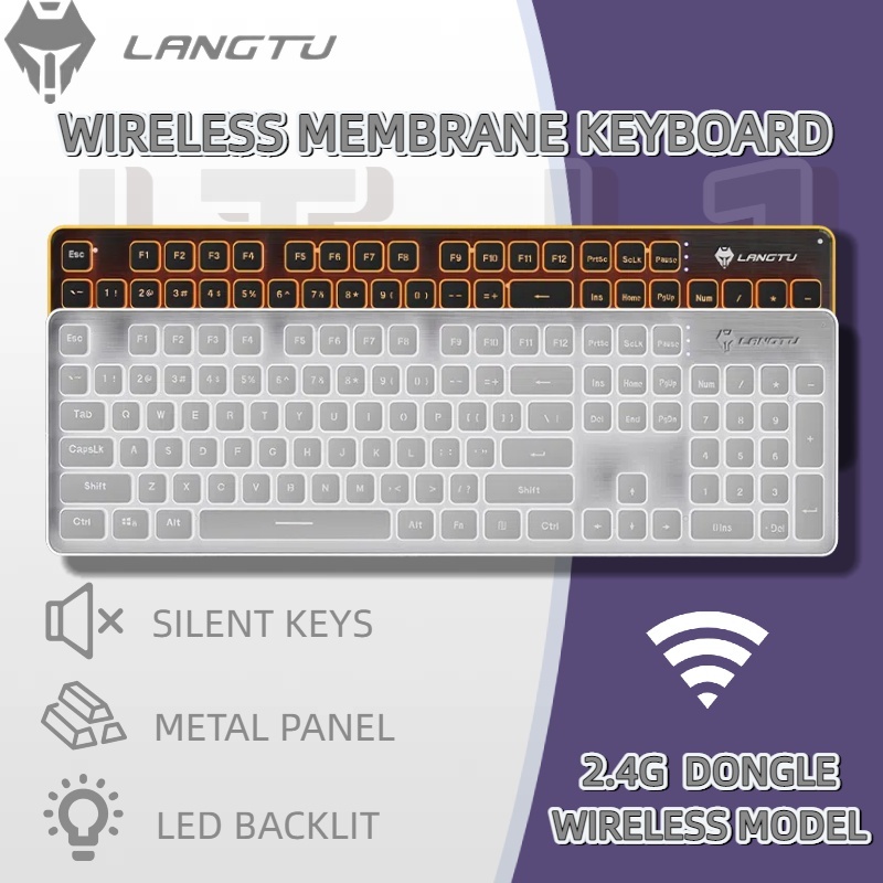 LANGTU L1 Wired Membrane Games and Office Keyboard Wireless