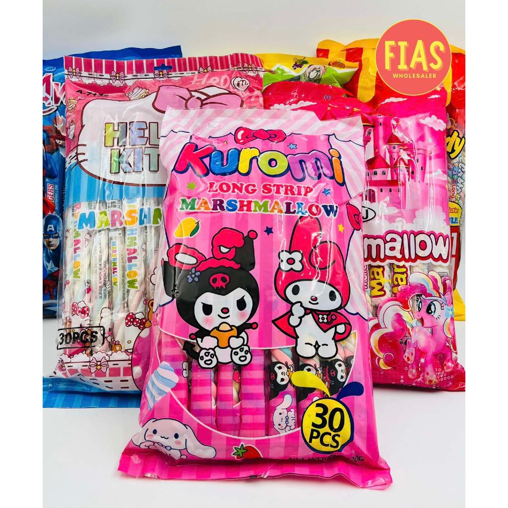 30 Pcs Classic Long Marshmallows / Wholesale Candy / Wholesale Paninda ...