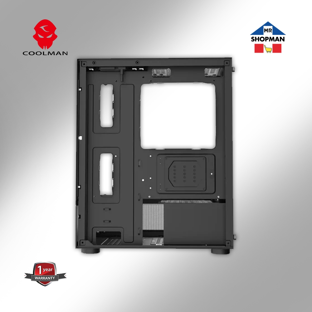 Coolman Reyna Black | White MATX ITX Desktop PC Case Chassis | Shopee ...
