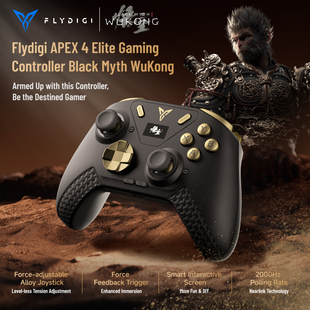 Flydigi APEX 4 Black Myth Wukong Wireless Gaming Controller Elite Force ...