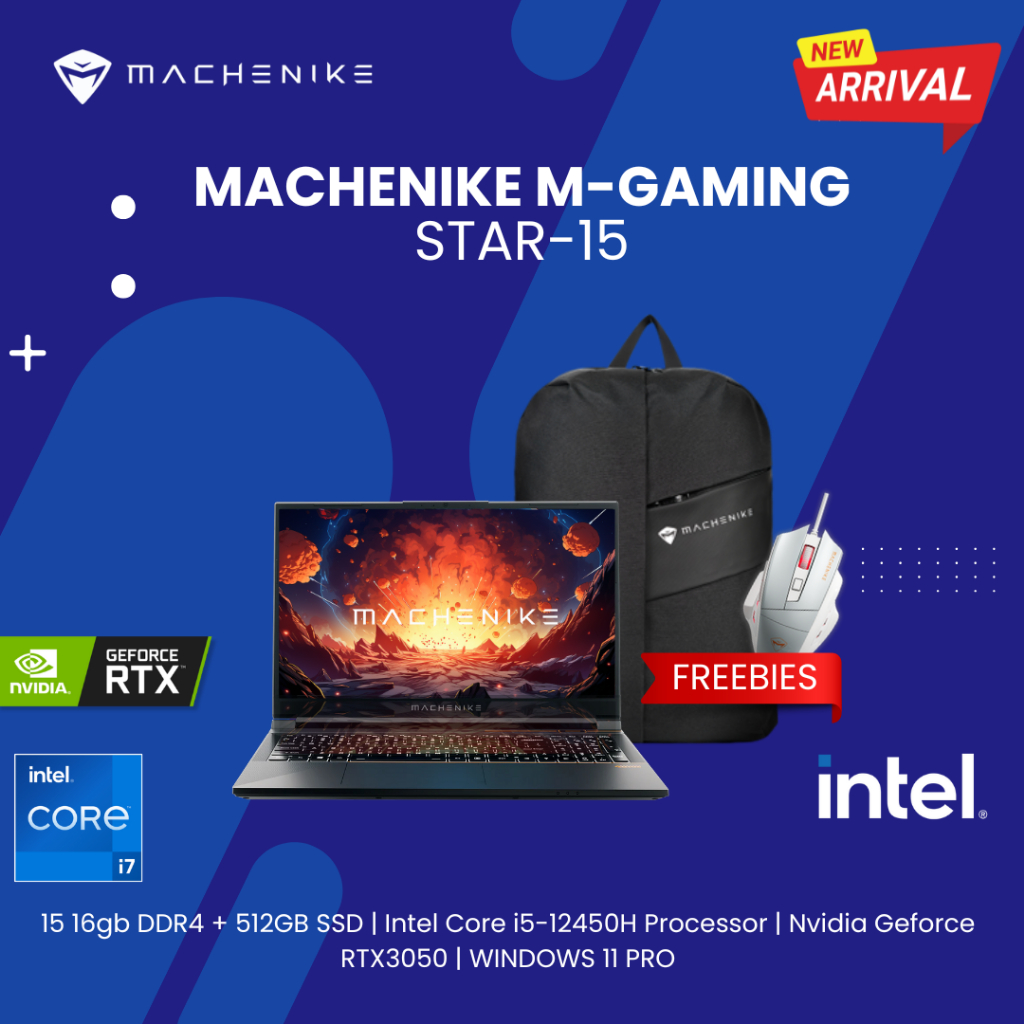 Machenike S15 Gaming Laptop | Intel® Core™ i5-12450H Processor | Nvidia ...