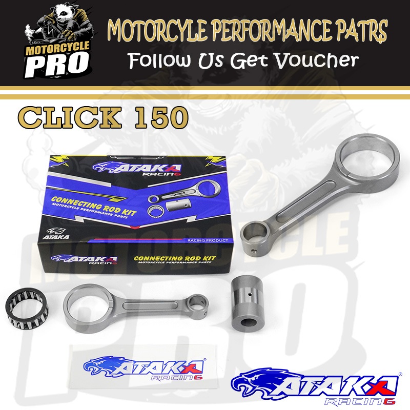ATAKA MOTORCYCLE Forged Connecting Rod Click 150 PCX 150【36/14/95-14T ...