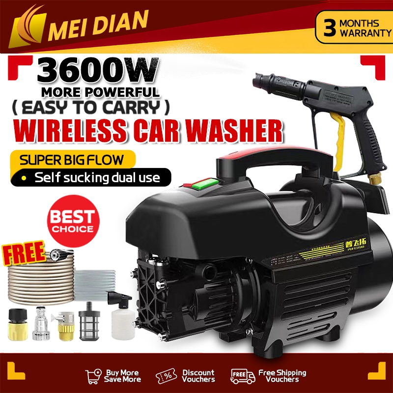 3600w Portable High Pressure Washer Power Sprayer Fully Automatic