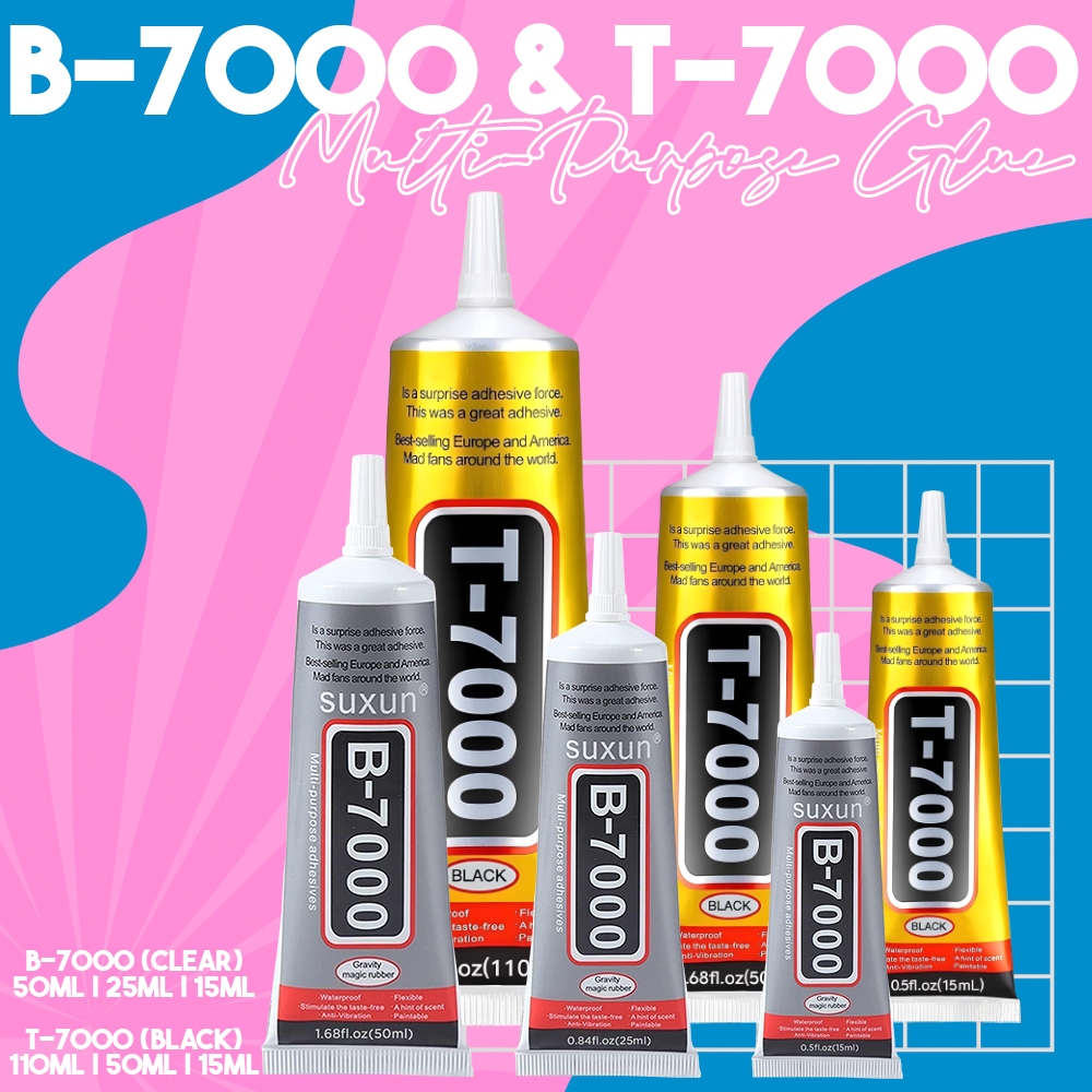 B7000 & T7000 Multi-purpose Glue 15ml | 25ml | 50ml | 110ml (Black and ...