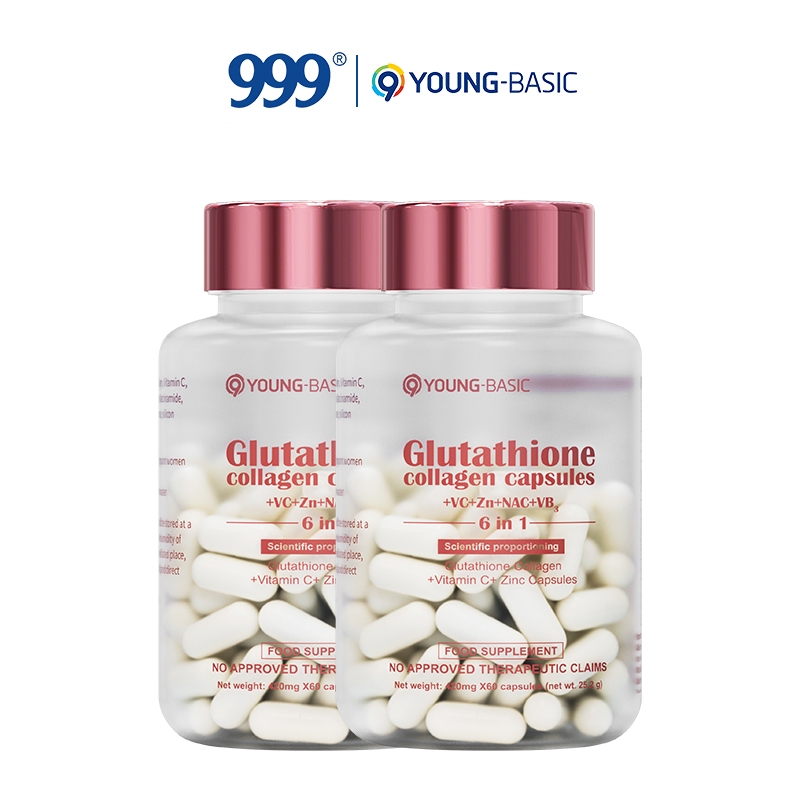 9Young Basic Glutathione Collagen Capsules with Zinc, Vitamin C, Niacin  (Vitamin B3) 120 Capsules | Shopee Philippines