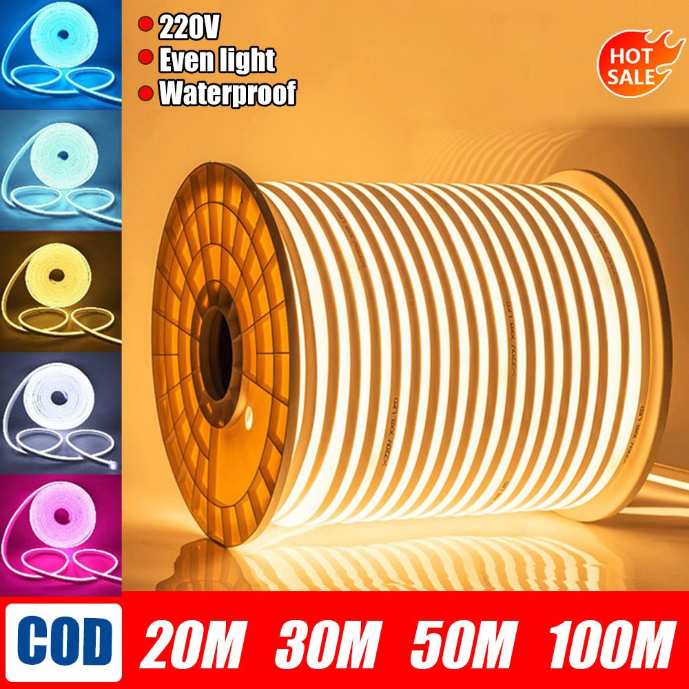 10-100M Mulitcolor LED Strip Light High Density Flexible Tape Ribbon ...