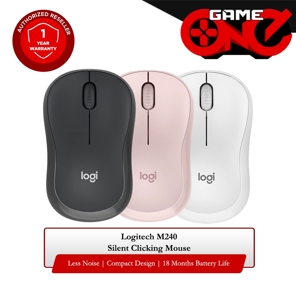Logitech M240 Silent Reliable Bluetooth with Comfortable Shape and ...
