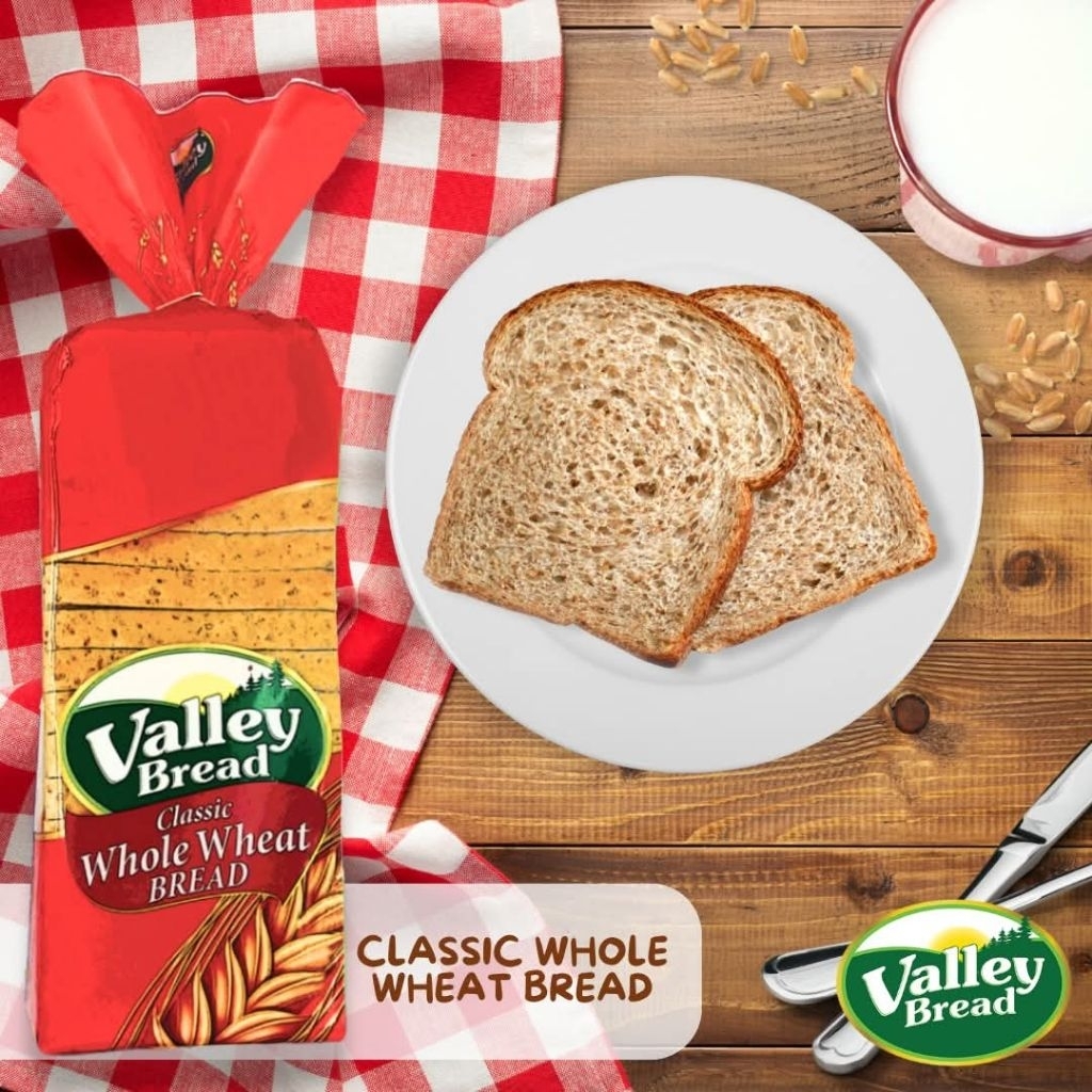 VALLEYBREAD CLASSIC WHOLE WHEAT BREAD/600g | Shopee Philippines