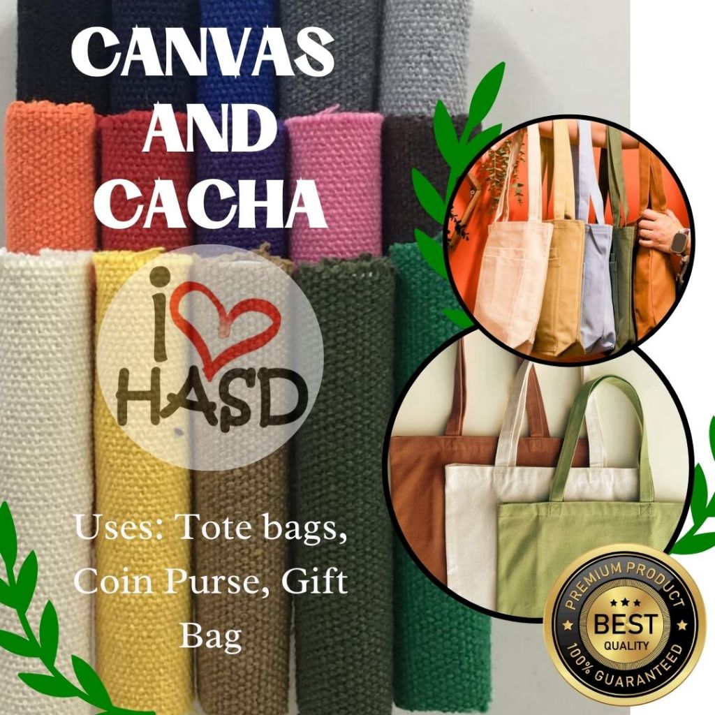 Canvas 1000 Textile Fabric 60'' Width for Pouches, Tote bag, Backpack, Eco  bag, Handbag and
