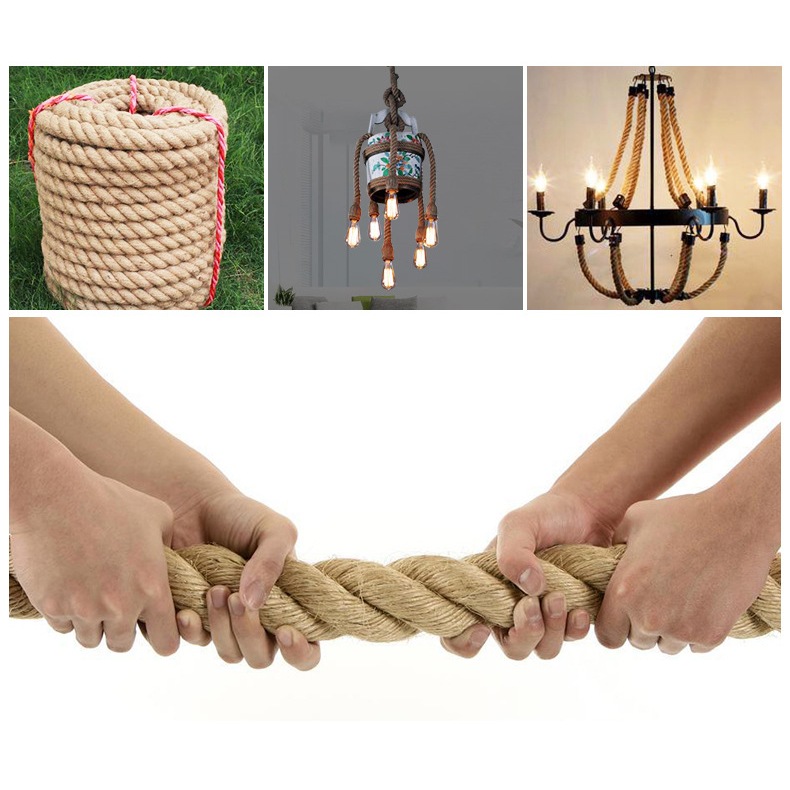 30m*18/24/30/ 35mm Jute rope/battle rope/natural jute rope/swing rope ...