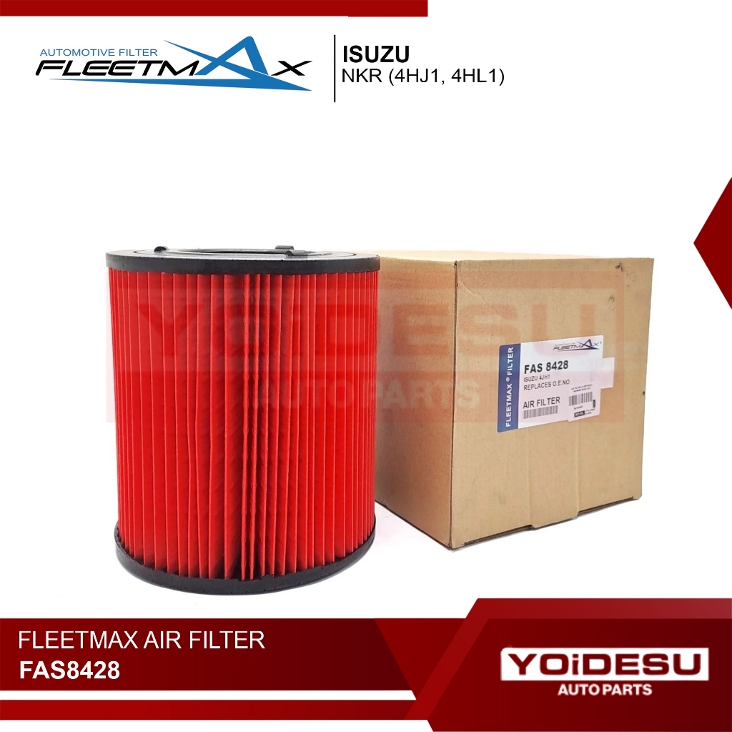 FLEETMAX AIR FILTER ISUZU NKR (4HJ1, 4HL1) FAS8428 ( 1 PC ) | Shopee ...