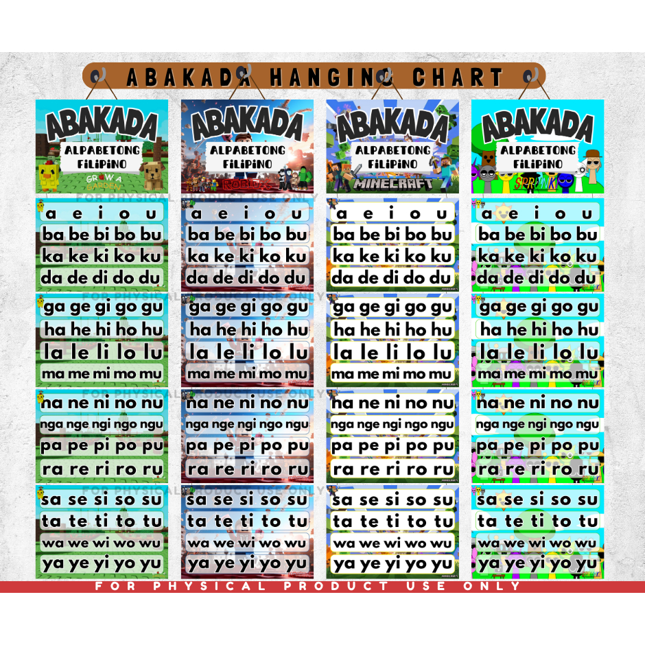 Personalized ABAKADA Hanging Chart | Shopee Philippines