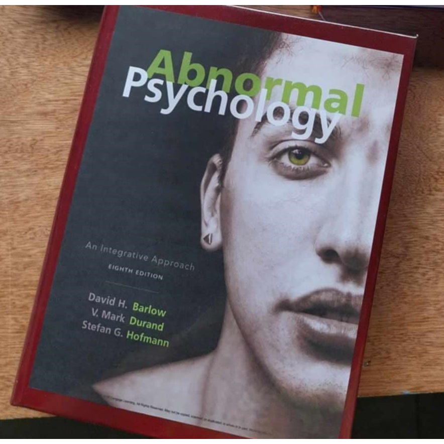 Abnormal Physchology an integrative Approach 8th Edition(readytoship ...