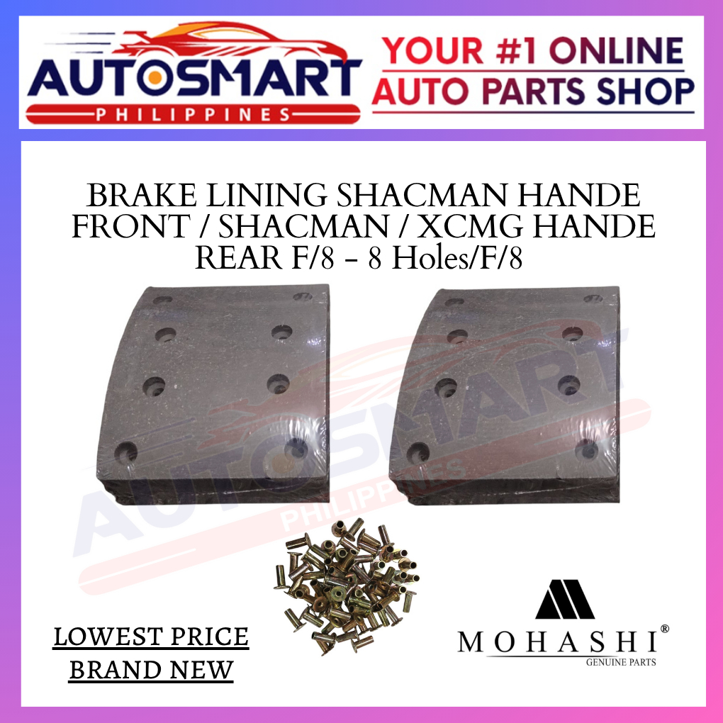 BRAKE LINING SHACMAN HANDE FRONT / SHACMAN / XCMG HANDE REAR F/8 - 8 ...