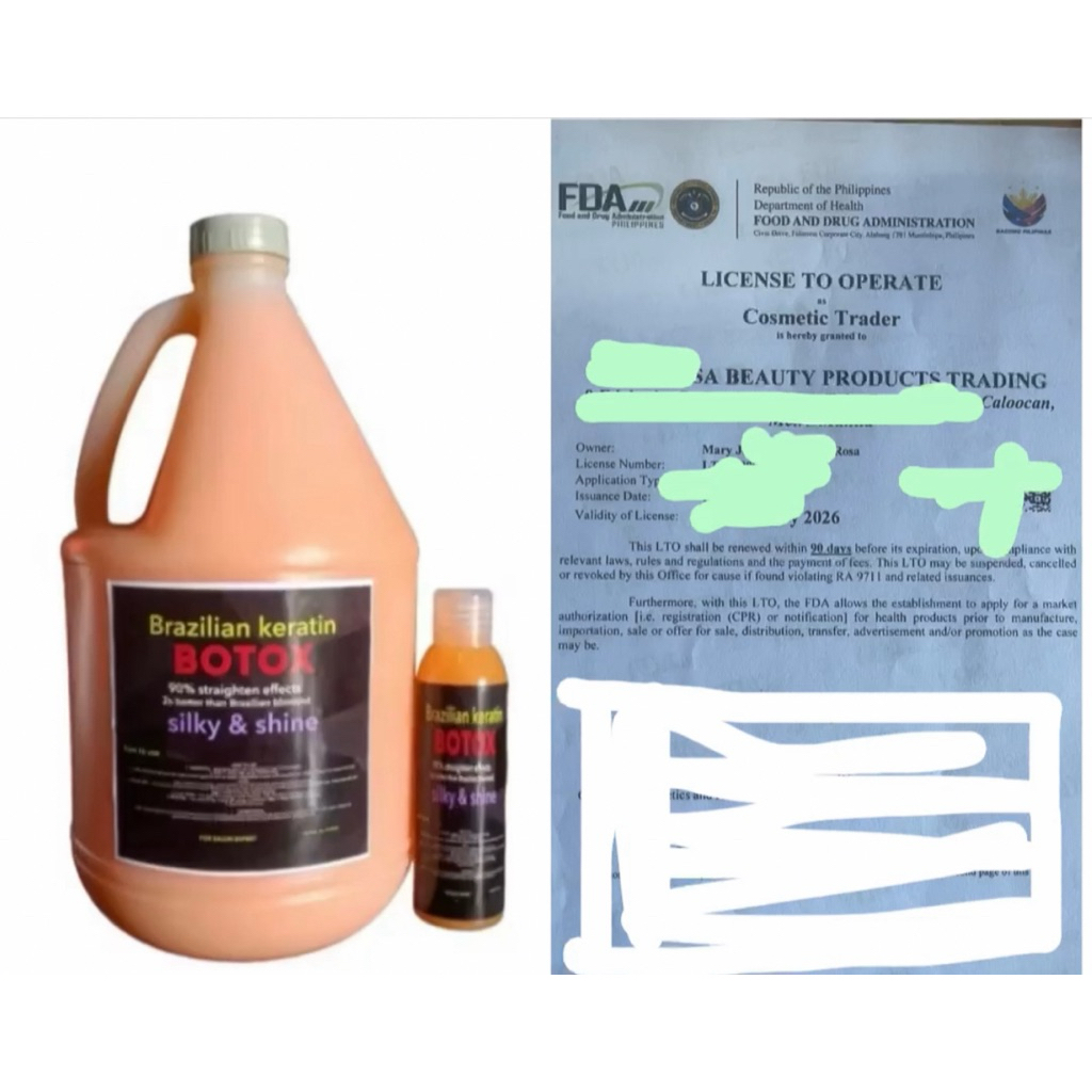 original brazilian botox 1 gallon + freebies 250ml botox | Shopee ...