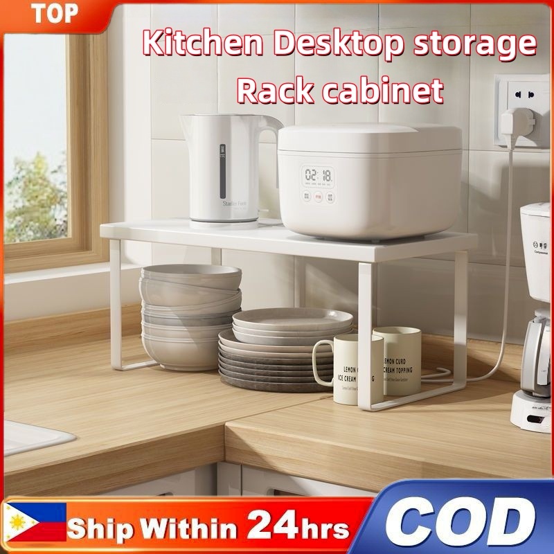Kitchen Desktop Storage Rack Cabinet Items Partition Rack Storage Rack ...