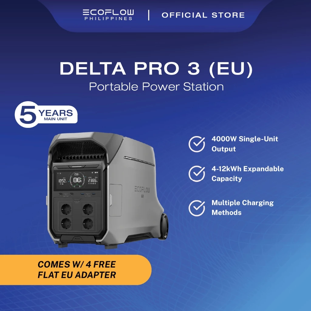 EcoFlow DELTA Pro 3 Portable Power Station Philippines 4096Wh
