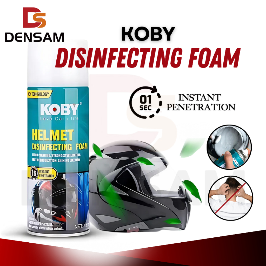 Motorcycle Koby Helmet Disinfecting Foam Sanitizer Disinfectant Spray ...