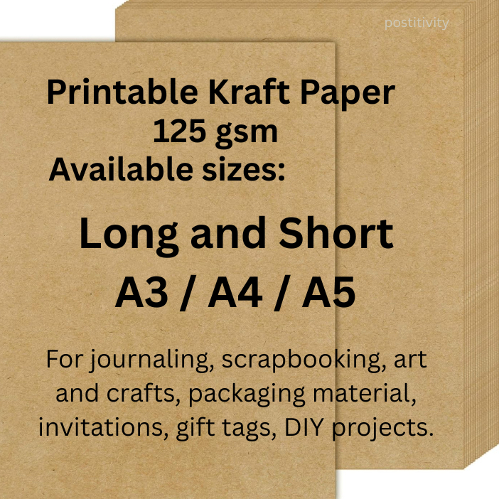 (Positivity) Printable Kraft Paper | Shopee Philippines
