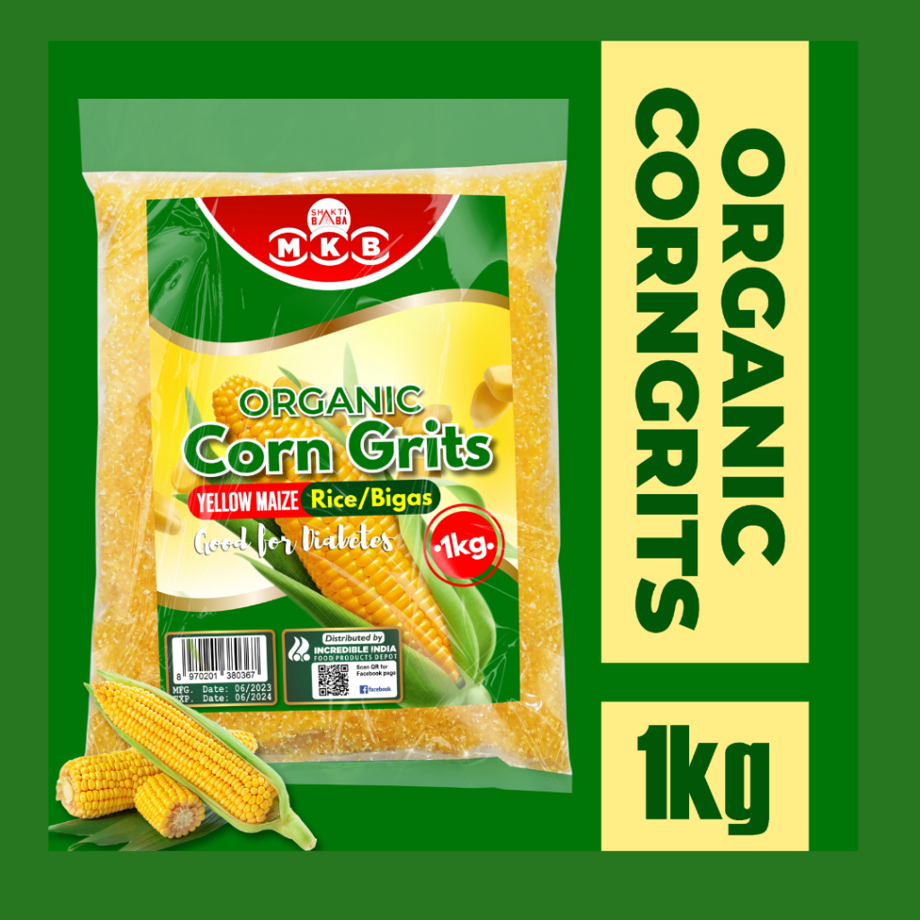 Organic Corn Grits Yellow Maize Rice 1kg | Shopee Philippines