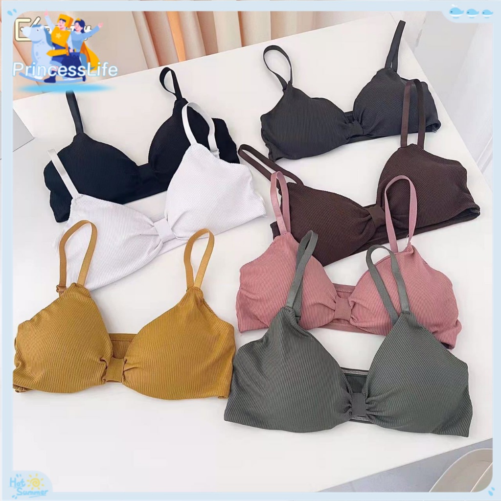 PRINCESS LIFE New Fashion Korean Bowknot Bra Non Wire For Woman (DAVAO ...